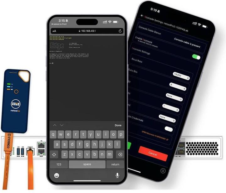 Actual product image Netool IO Netool.Io Remote RS232 console cable