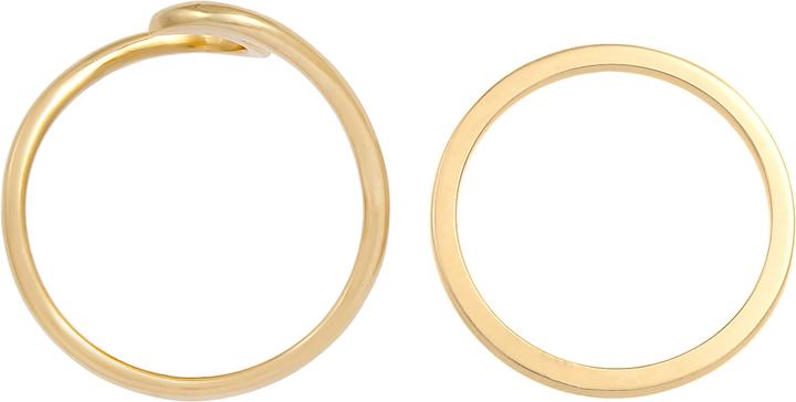 Image du produit Elli Set de 2 design vagues (58, Argent 925)