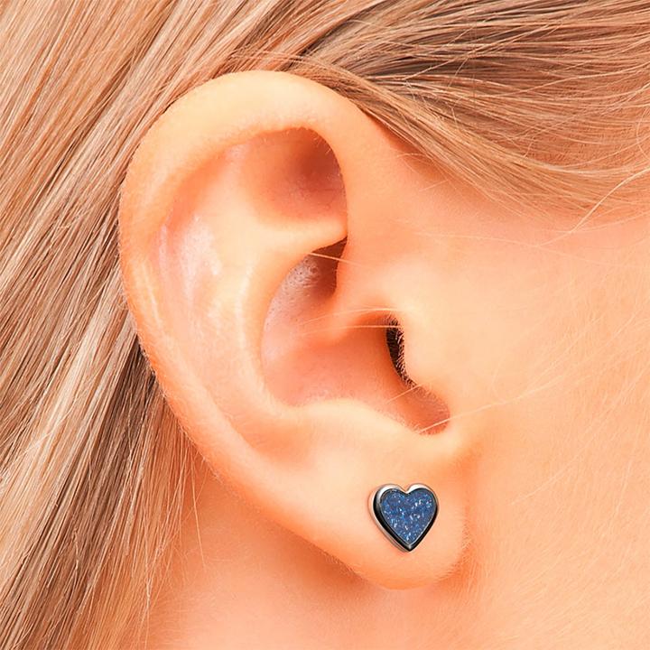 Produktbild Studex Sensitive Ohrstecker Herz Glitter (Edelstahl)