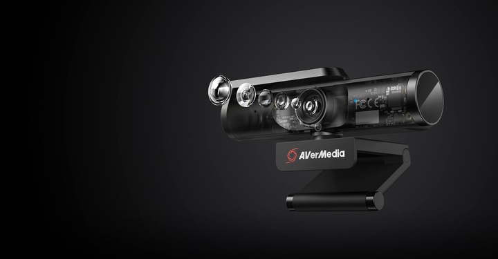 Actual product image AVerMedia PW513 Webcam 8 MP 3840 x 2160 pixels USB-C Black (8 Mpx)
