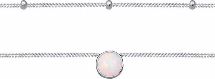 Actual product image Elli Choker Layer-Look mit Opal (Sterling Silver, 36 cm)