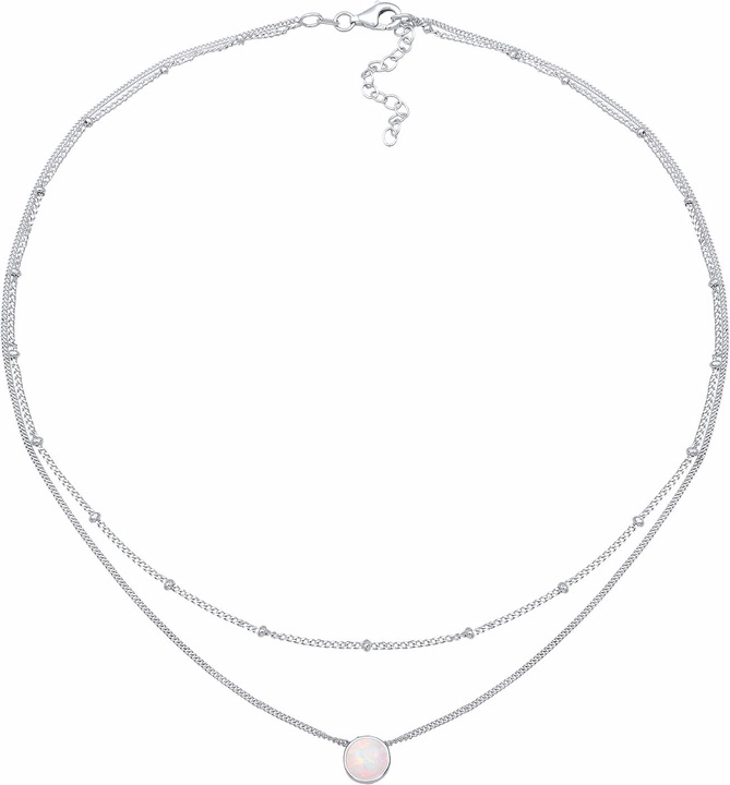Actual product image Elli Choker Layer-Look mit Opal (Sterling Silver, 36 cm)