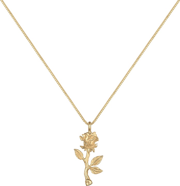 Produktbild Elli Box Chain mit Rosen-Anhänger (Sterling Silber, 45 cm)