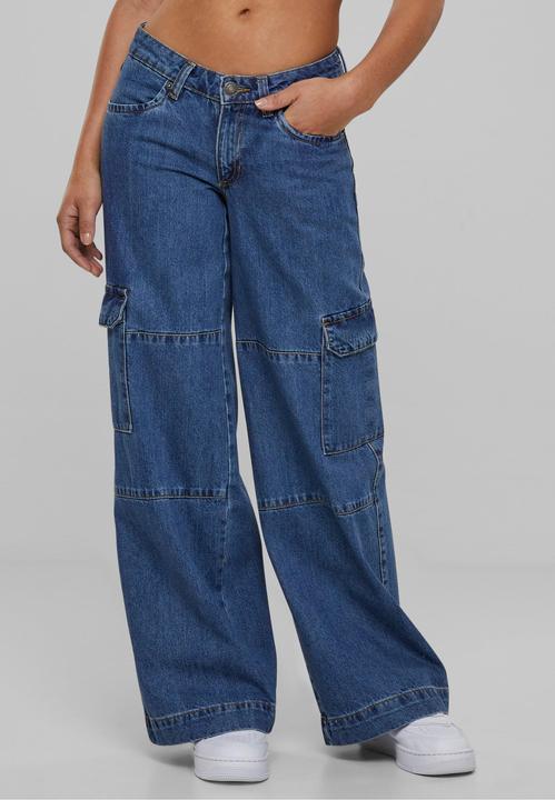 Produktbild Urban Classics Ladies Low Waist Cargo Denim (27)