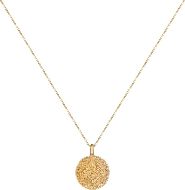 Immagine prodotto Elli mit Plättchen-Anhänger Vintage Look (Argento, 60 cm)