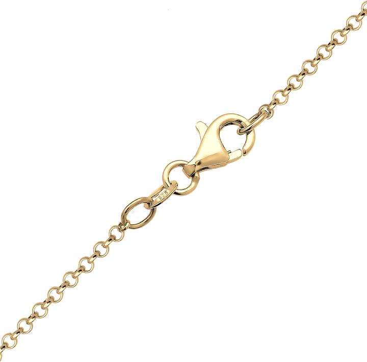 Produktbild Elli 2-lagige Kette Münz-Anhänger Kristallen (Sterling Silber, 40 cm)