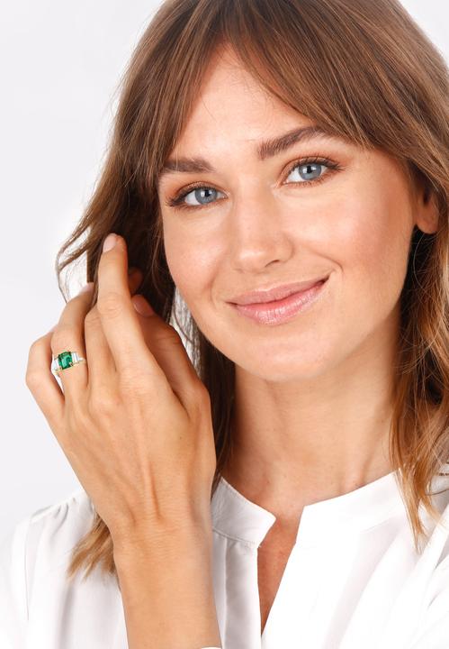 Immagine prodotto Elli Cocktailring mit Quartz und Topas Edelstein (54, 925 Argento)