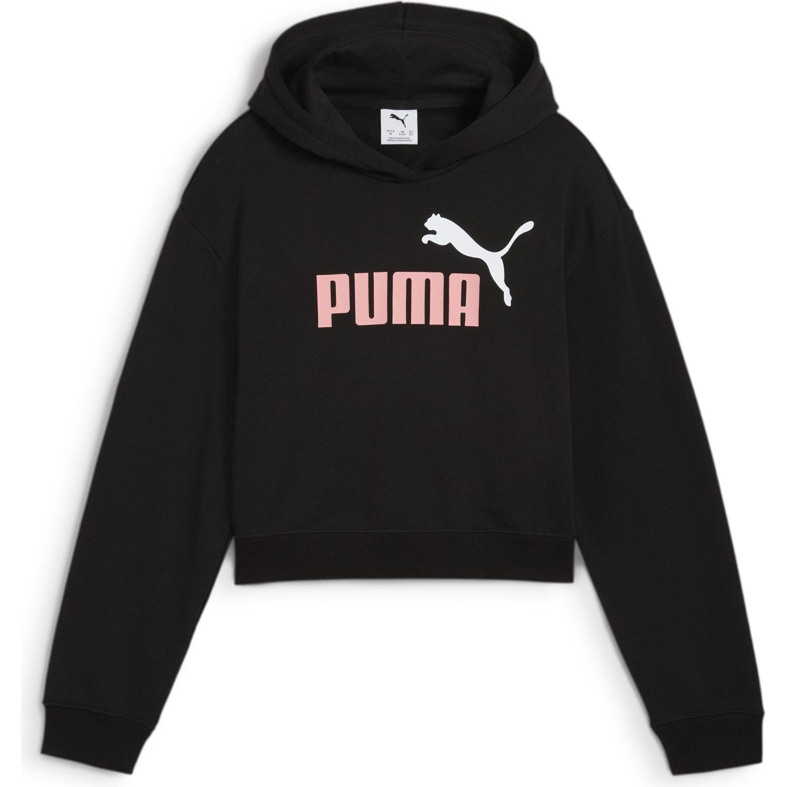 Puma, Damen, Pullover, ESS 2 COLOR No. 1 Logo​ Short Length Hoodie TR G, Schwarz, (176)