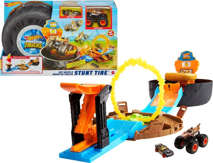 Actual product image Hot Wheels Monster Trucks Stunt Tire Play Set