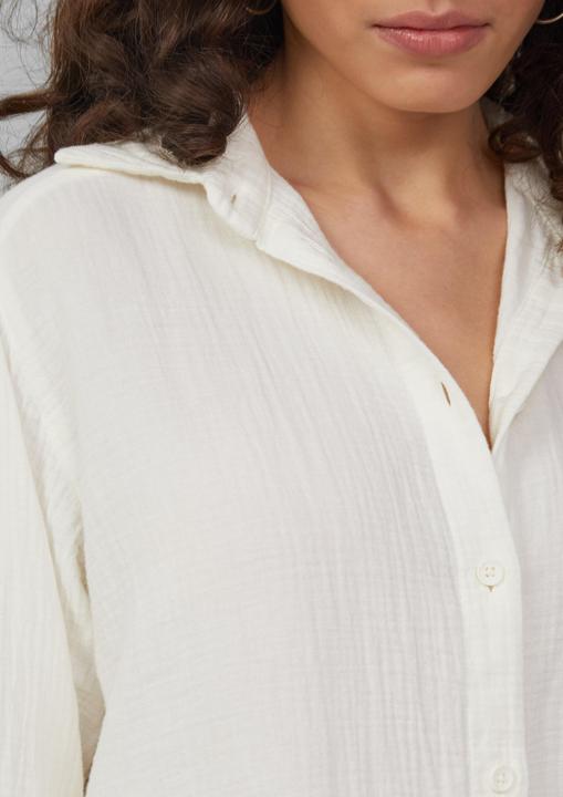 Immagine prodotto S.Oliver Bluse Hemdbluse aus Musselin im Oversize-Schnitt (44)