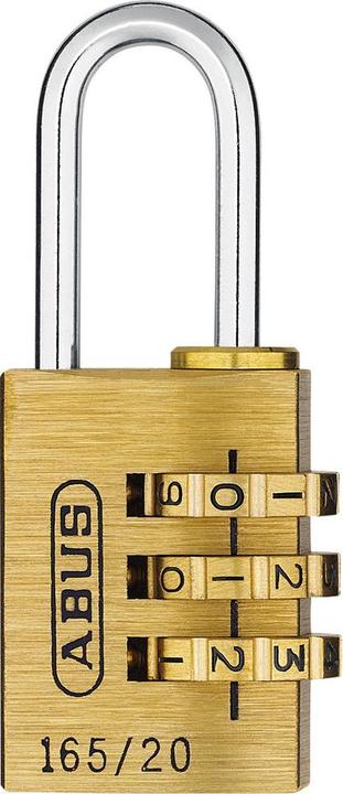 Abus Zahlenschloss Serie 165 mit EAN, Typ 165/20 B/SB