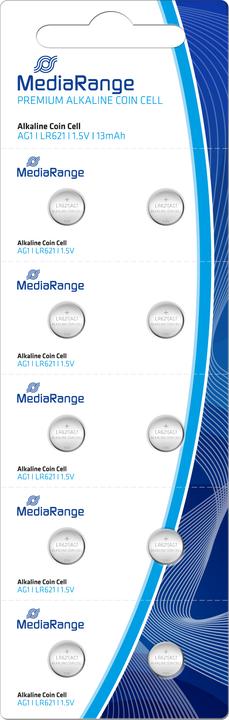 Produktbild MediaRange Knopfzellen LR621 1.5V (10 Stk., LR621, 13 mAh)