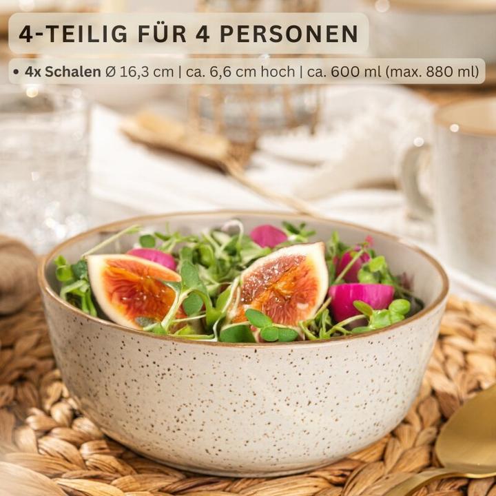 Actual product image Sänger Geschirr Bowl set Rio cream (16.30 cm, 0.60 l, 4 x)