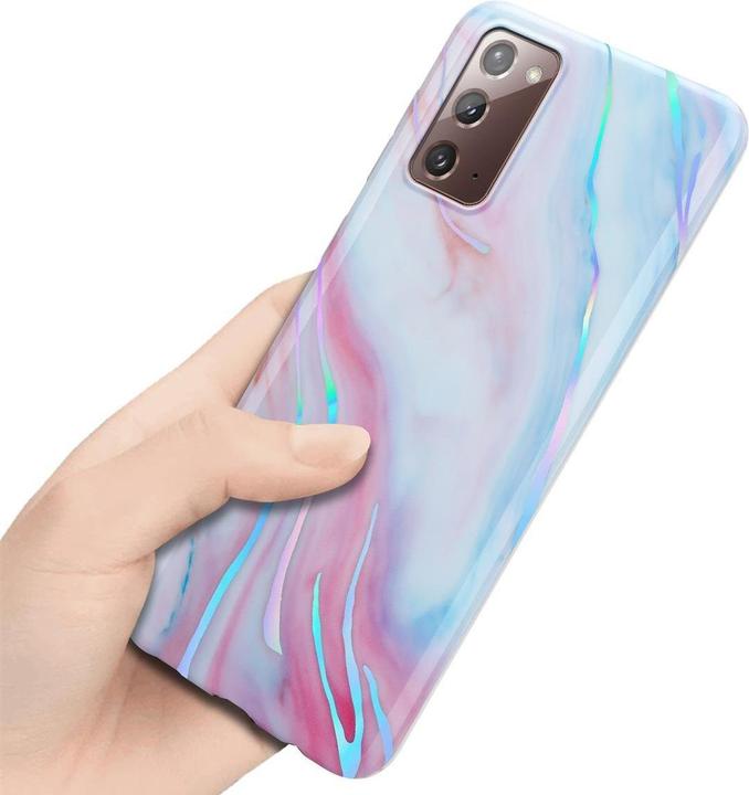 Image du produit Cadorabo Couverture IMD TPU Marbre coloré (Samsung Galaxy Note 20)