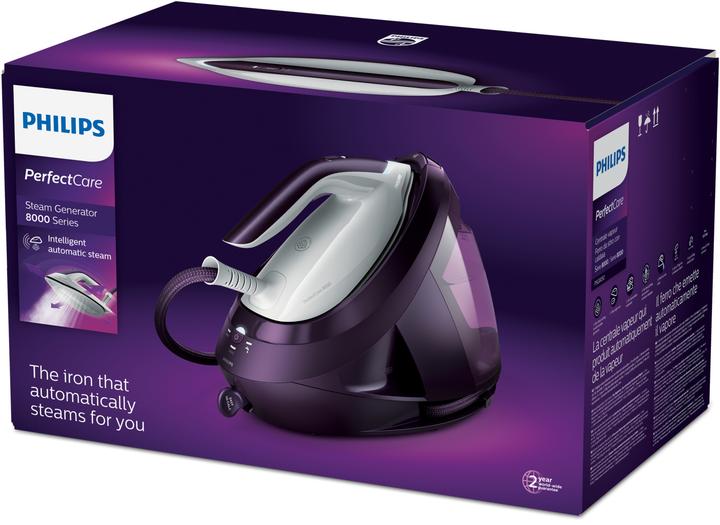 Image du produit Philips PSG8050/30 steam ironing station SteamGlide soleplate Purple (2700 W, 600 g/min)
