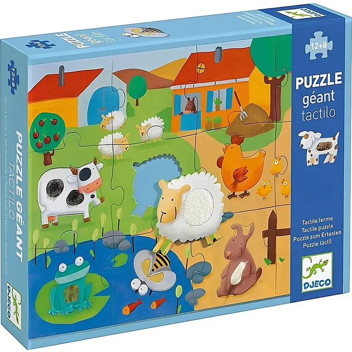 Produktbild Djeco Puzzle Tactilo Ferme 20 Teile (20 Teile)