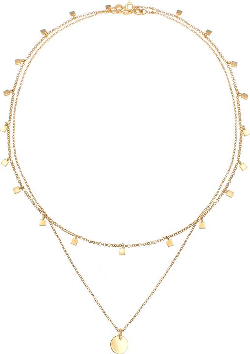 Produktbild Elli 2er Set Choker Layer-Look Plättchen (Sterling Silber, 40 cm)
