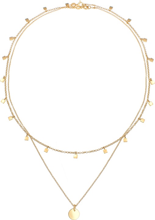 Produktbild Elli 2er Set Choker Layer-Look Plättchen (Sterling Silber, 40 cm)
