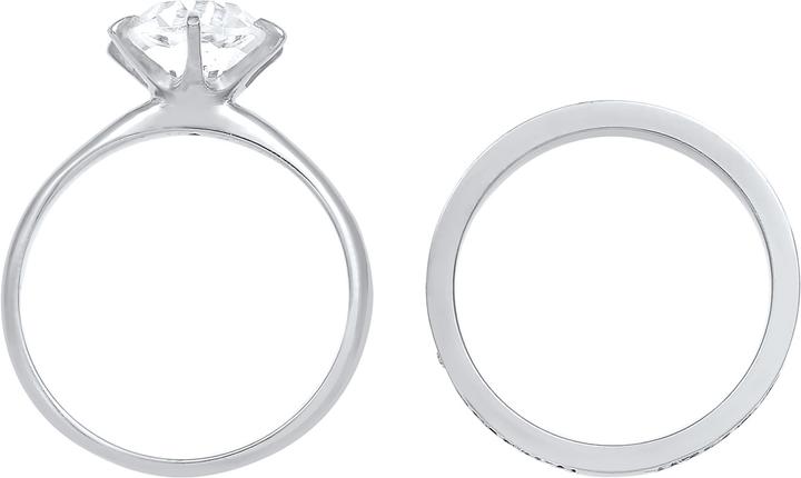 Actual product image Elli 2er Set verziert mit Kristallen (56, 925 Silver)