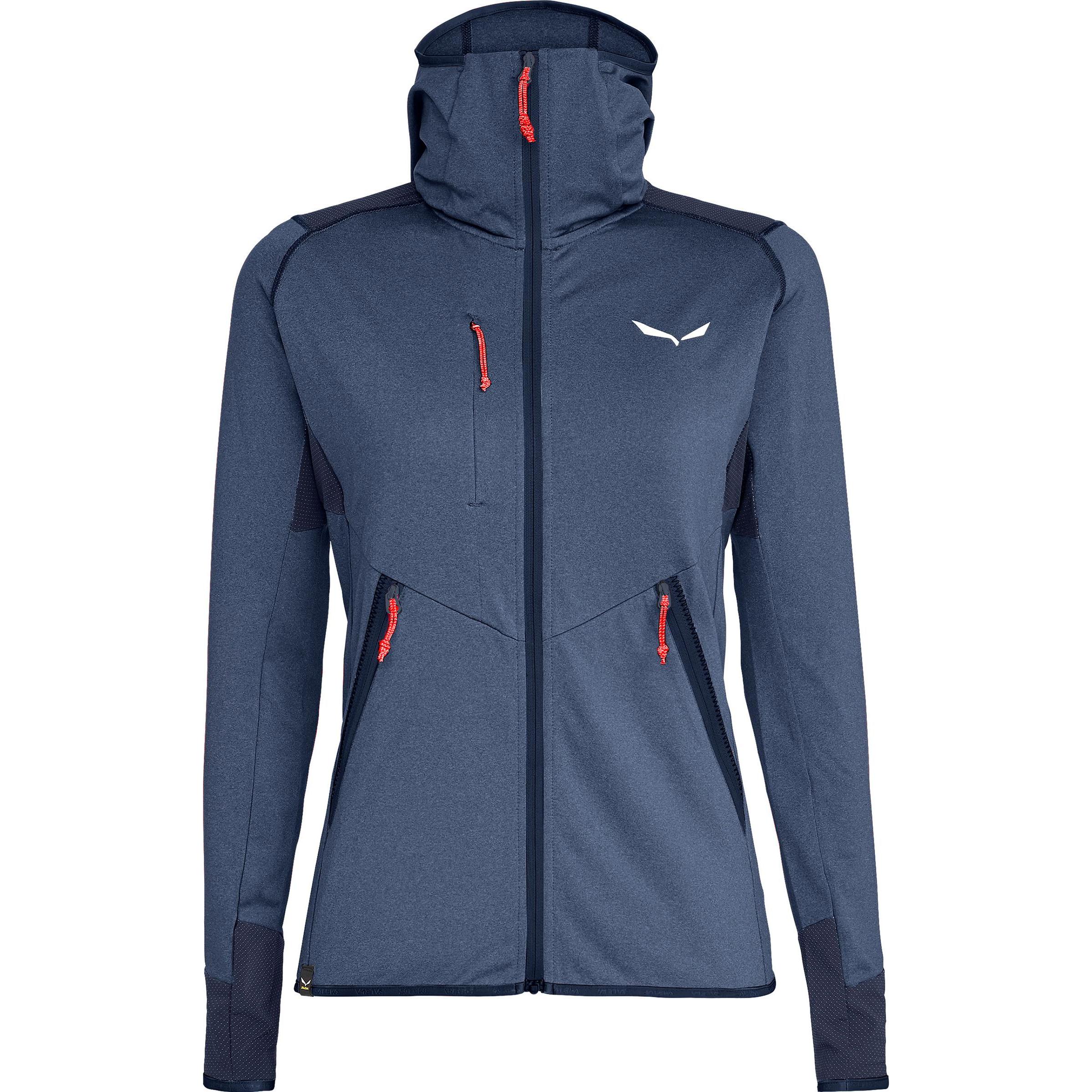 Salewa, Damen, Jacke, Agner Hybrid Hoodie Jacke (36, S), Blau, 36, S