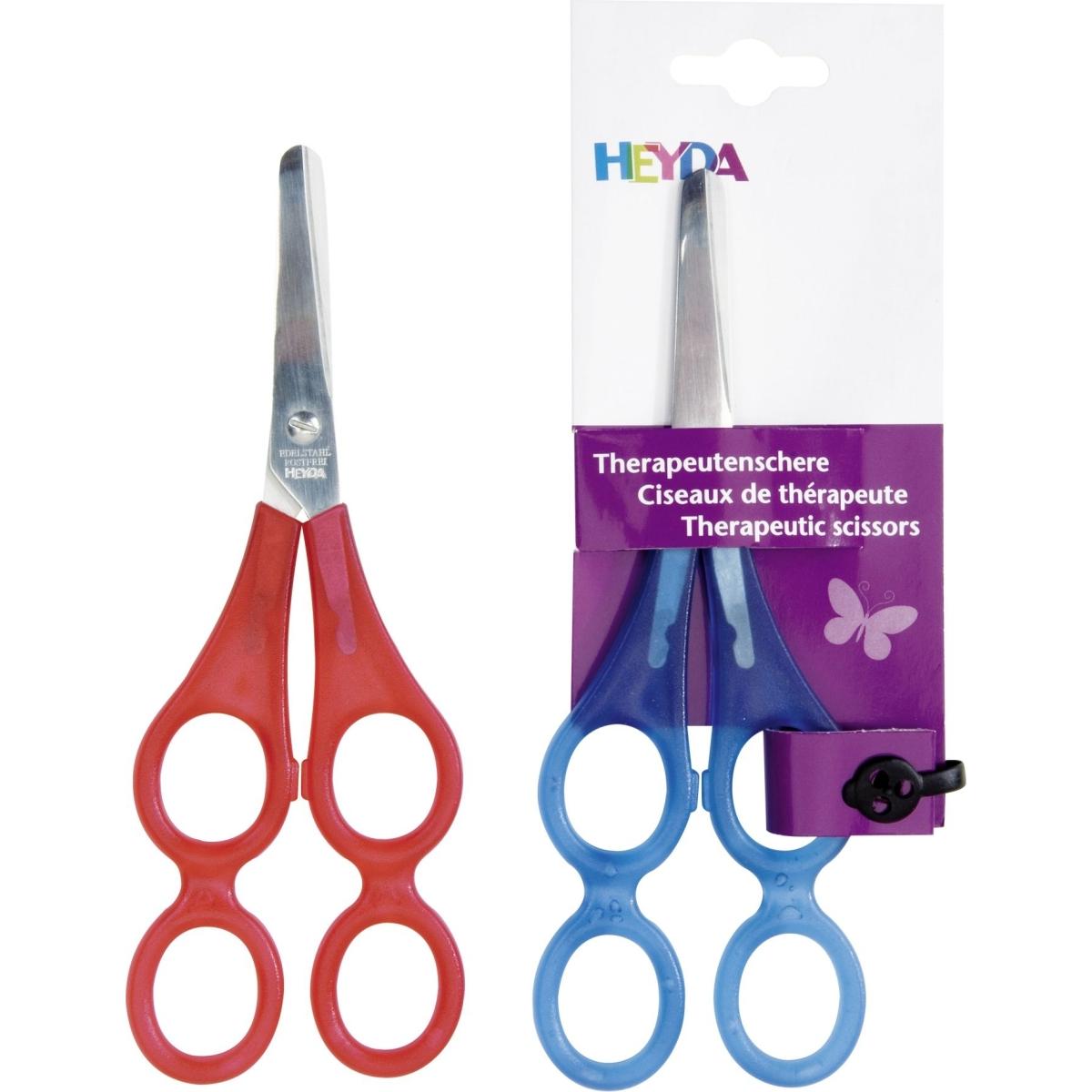 Heyda Therapeutenschere 17cm rund farbig sortiert (17 cm) (204889521)