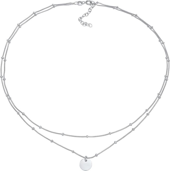 Produktbild Elli Choker Layer Plättchen Kugelkette (Sterling Silber, 36 cm)