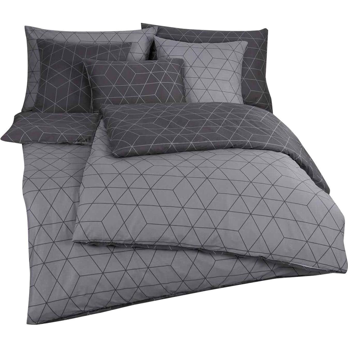 Traumschlaf, Bettwäsche, Geo (Bettwäsche Set, 155x220 cm + 80x80 cm)