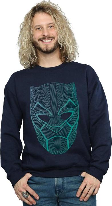 Image du produit Mens Black Panther Tribal Mask Cotton Sweatshirt (XL)
