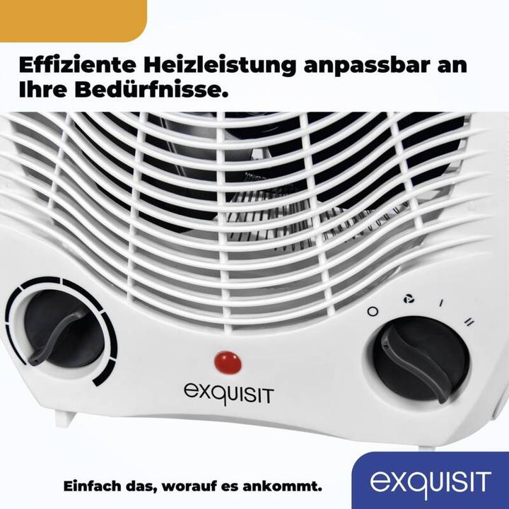 Image du produit Exquisit HL 32025 we Aérotherme 2000W 2 vitesses de chauffage (2000 W)