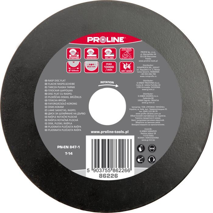 Proline, Sägeblatt, Flache Scheibenzähne mittlerer Grösse 125 mm -Typ