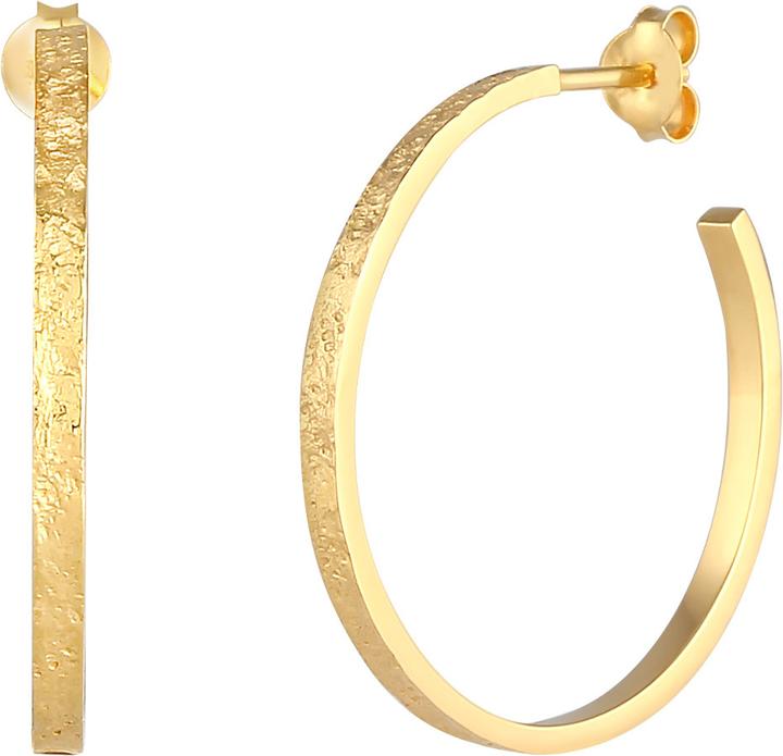 Immagine prodotto Elli Creolen mit Stecker Basic Hammerschlag (Argento)