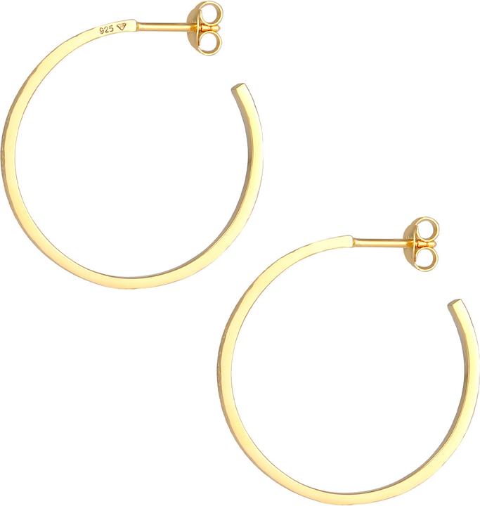 Immagine prodotto Elli Creolen mit Stecker Basic Hammerschlag (Argento)