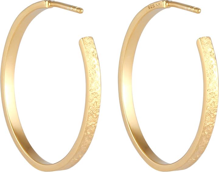 Immagine prodotto Elli Creolen mit Stecker Basic Hammerschlag (Argento)