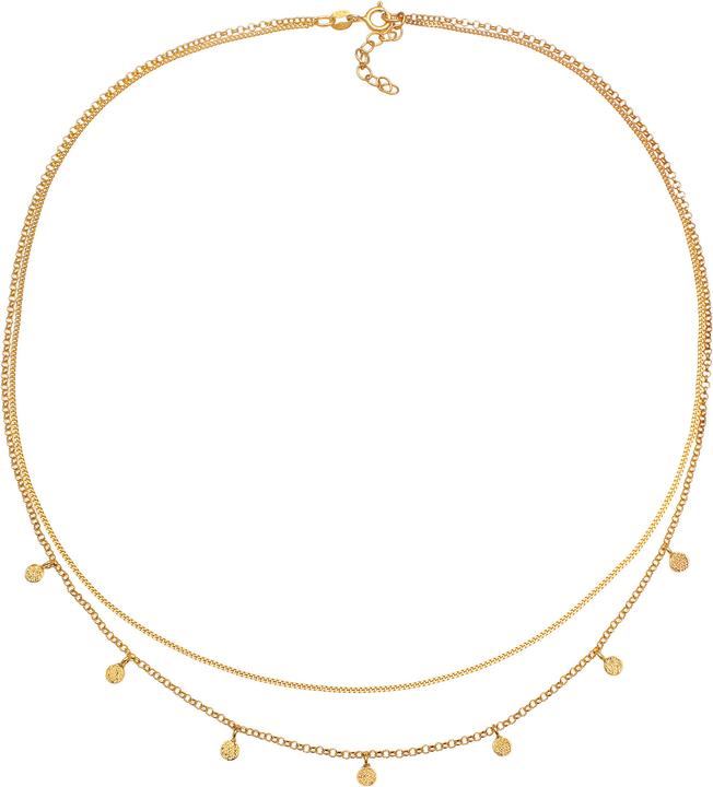 Immagine prodotto Elli Layer-Look mit Plättchen (Argento, 42 cm)