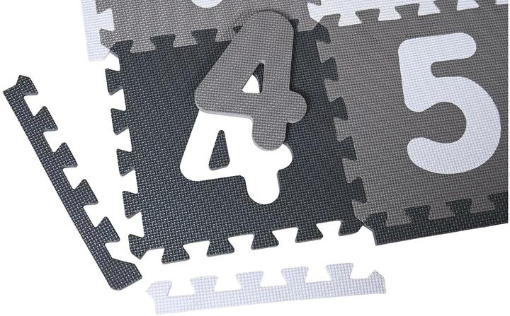 Actual product image Knorrtoys Puzzlematte - "Alphabet + Zahlen" grau-weiss (180 x 180 cm)