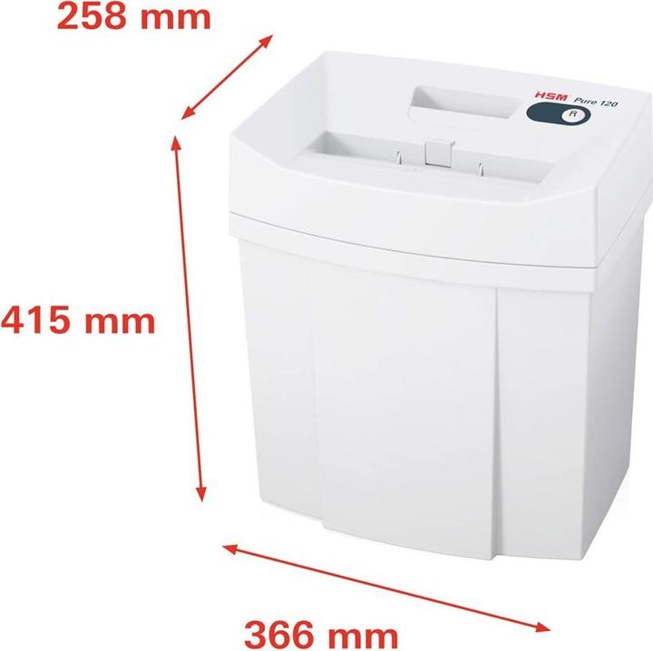 Actual product image HSM Shredder Pure 2310111 white 120/3,9mm (Strip cut)