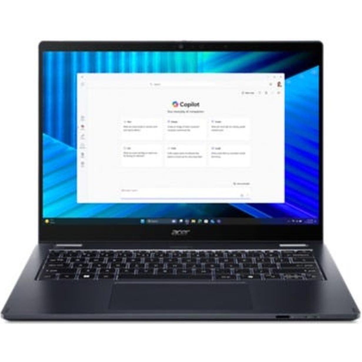 Acer TravelMate P4 Spin 14 Convertible-Notebook TMP414RN-55-TCO Blau (14", 512 GB, 16 GB, DE, Intel 