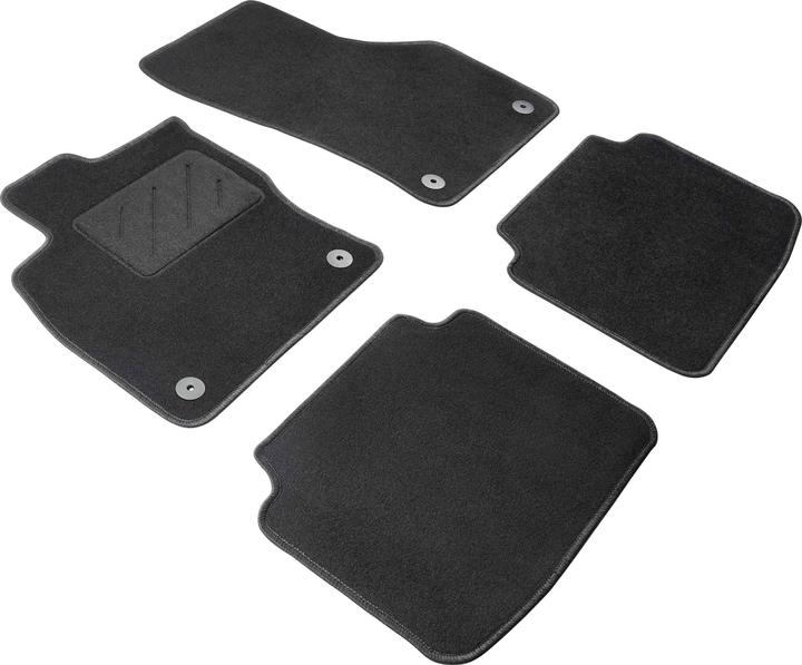Walser Floor mats for Skoda Superb 3 BJ 06/2015 - today (2 front mats + 2 rear mats)