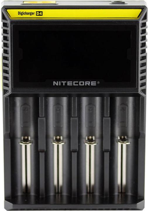 Immagine prodotto Nitecore Digicharger D4EU - Versione UE (1 pz., C, AAA, RCR123A, AA, Caricabatterie senza batteria)