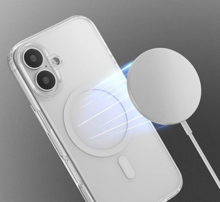 Actual product image Renkforce RF-6676266 Backcover Apple iPhone 16 Transparent MagSafe compatible, I (Apple iPhone 16)