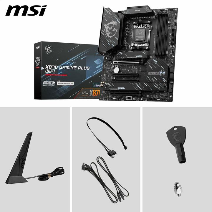 Produktbild MSI X870 GAMING PLUS WiFi (AM5, AMD X870, ATX)