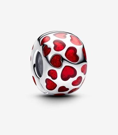 Actual product image Pandora Hearts Round Clip Charm (Enamel)