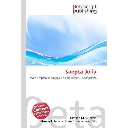 Saepta Julia, Fachbücher