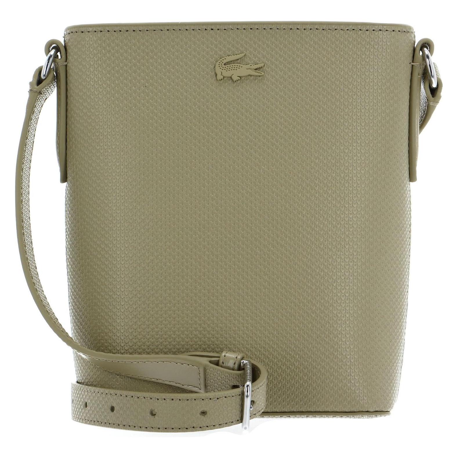 Lacoste, Damen, Handtasche, Chantaco Classics Vertical Crossover Bag, Braun