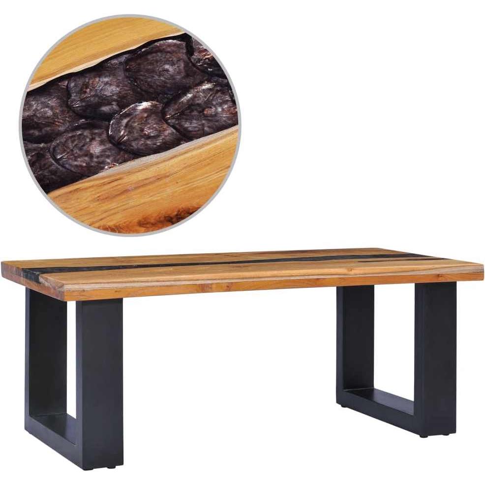 VidaXL, Couchtisch + Beistelltisch, Mil (100 x 50 x 40 cm)