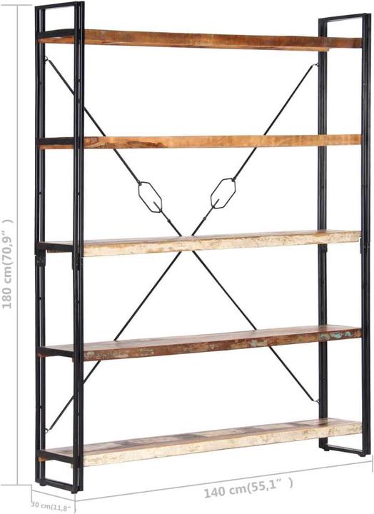 Produktbild vidaXL Bücherregal (30 x 140 x 180 cm)
