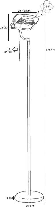 Produktbild Opviq Banker Floor Lamp (E27)