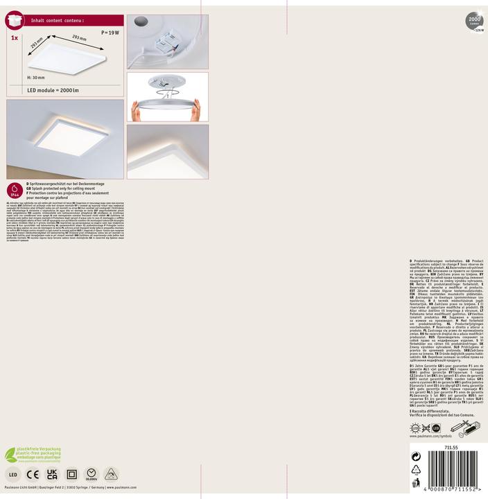 Actual product image Paulmann Atria Shine Backlight (1600 lm)