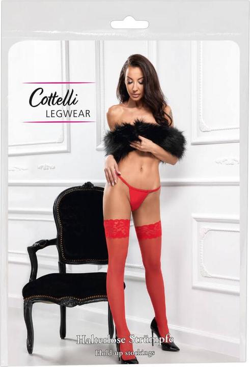 Actual product image Cottelli Collection Halterless Stockings (M)