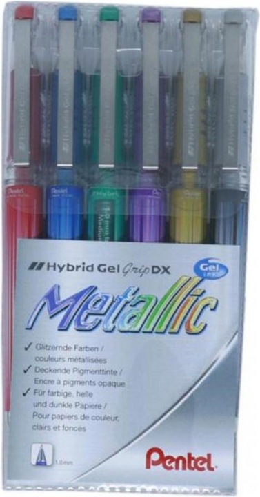 Produktbild Pentel Roller Hybrid Gel Grip (Mehrfarbig, 6 x)